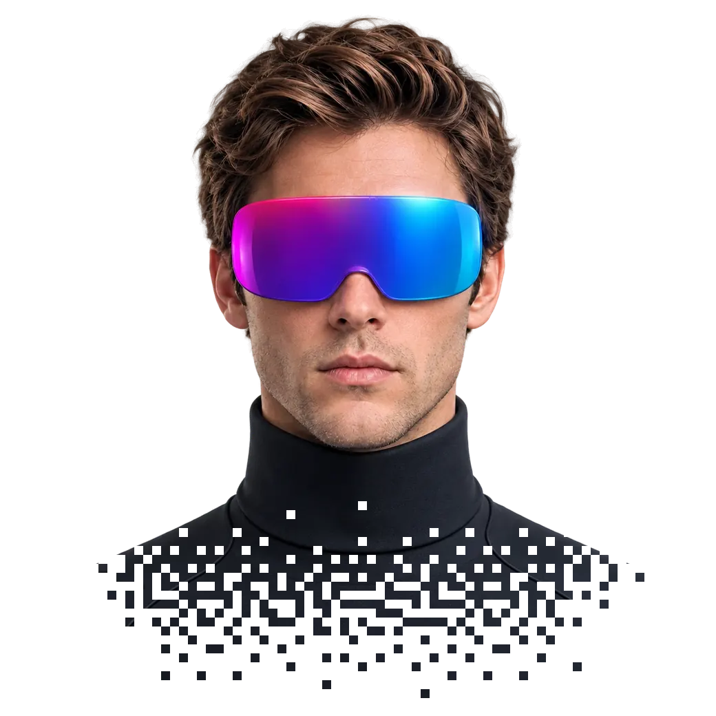 Dex, a technical SEO agent in a glowing visor